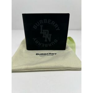 Authentic Burberry Nova Check Ldn Black Wallet Men Bibold Wallet